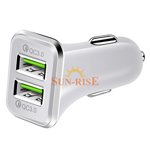 USB Car Charger Adapter QC 3.0 - Dual Fast Charging 36W