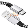 USB C , Type C Data Cable with Nylon Braid And Metal Plug