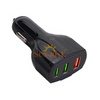 3 Port USB Car Charger Adapter QC 3.0 - Dual Fast Charging 36W