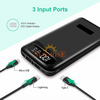 3 Inputs 2 Outputs Backup Battery Power Bank 