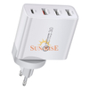 USB C Charger,48W To 53W 4-Port USB Charging Station, Multi-Port Quick Charge 3.0 QC 3.0 And PD 20W Wall Charger