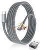 Right-Angled USB Type C To C 100W Cable with USB A Adapter