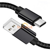 USB C , Type C Data Cable with Nylon Braid And Metal Plug