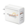 USB C Wall Charger Block 25W, Type C And QC 3.0 Dual Port Fast Charger