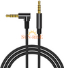 TRRS Cable,Calukii AUX 3.5mm Male To Male 90 Degree Audio Stereo HiFi Cable 