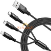 Multi USB Charger Cable 3A 3-in-1 Charging Cable