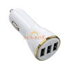 3 Port USB Car Charger , 12W/2.4A Car Charger