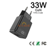 GaN Metal Shell 2 Port A+C Quick Charge,PD Wall Charger 