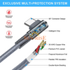 3 A Quick Charging Angled USB C Cable