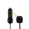 USB Car Charger with Coiled Cable , 12W/2.4A Car Charger 