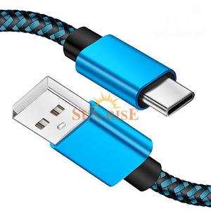 USB C , Type C Data Cable with Nylon Braid And Metal Plug