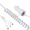 3 in 1 Multi-function Cable Type USB Car Charger 