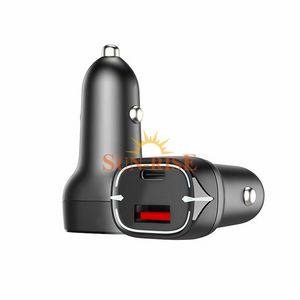 Dual Output A+C PD Car Charger with LED light