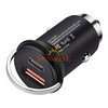 Mini USB C Car Charger with Lightning Cable, 40W(PD20W+20W) Dual Port Fast Car Charger All Metal Car Adapter